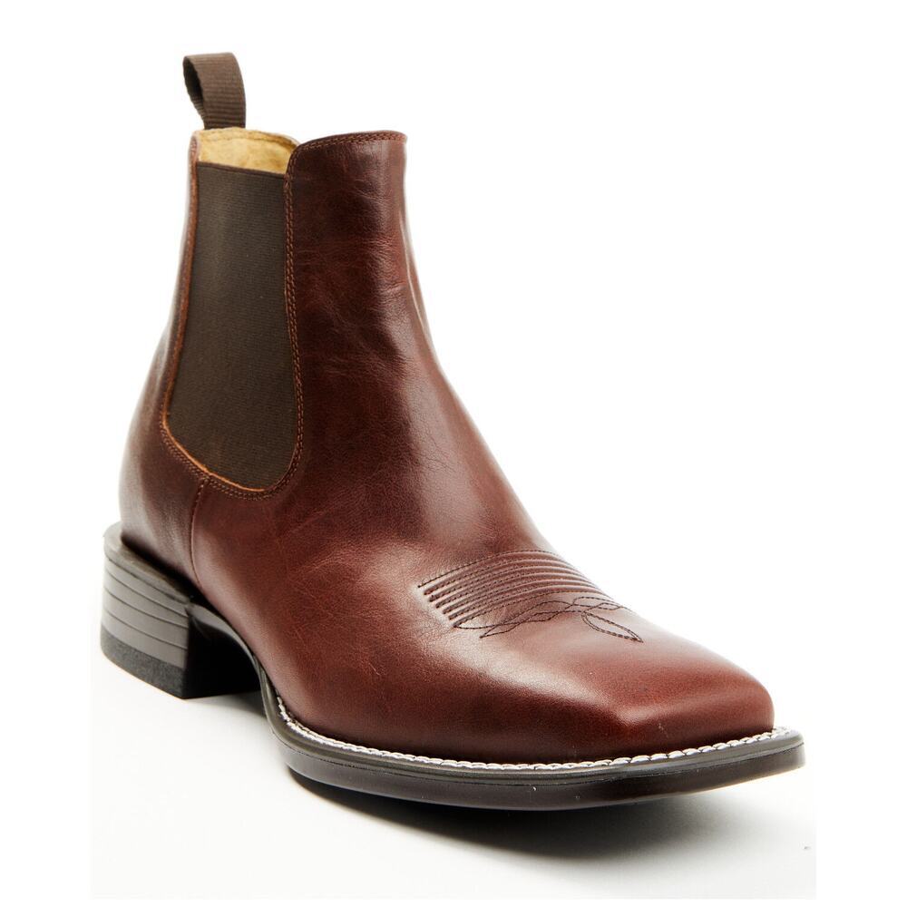 Cody James Men’s‎ Jones Chelsea Boots – Broad Square Toe in Cognac Size 12 NEW